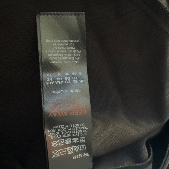 Boohoo US 6 Black Lace Sleeve Blazer Dress - Picture 7 of 8